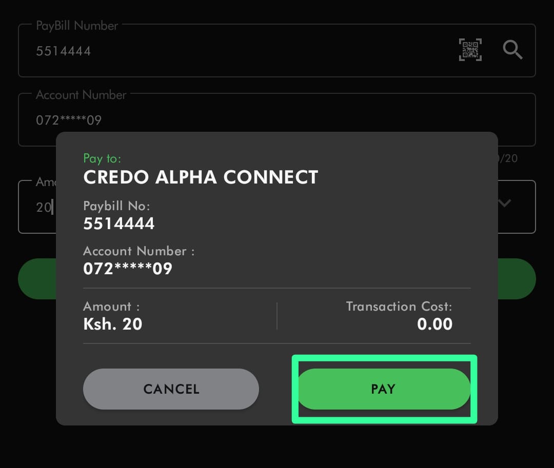 Confirm Transaction